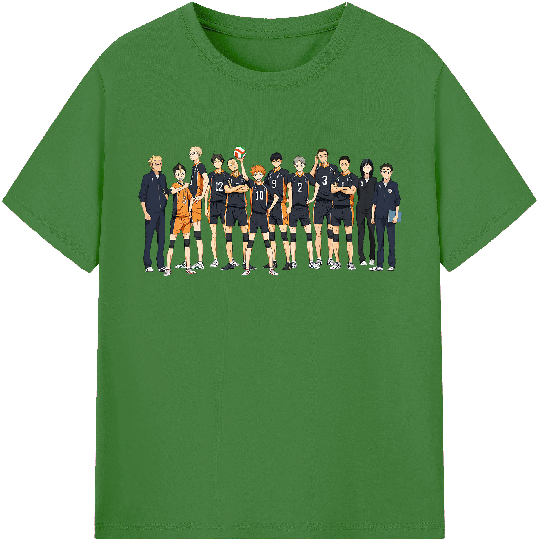 （画像用） ハイキュー!! Haikyu!! レディースカジュアルプリントTシャツ（綿100％）